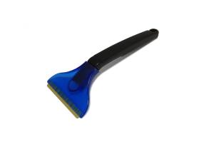 01459 AMIO - Skrobaczka do szyb śniegu lodu mosiężna długa AMIO-01459