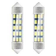 01091 AMIO - Żarówki LED STANDARD 3014 15SMD Festoon C5W C10W C3W 39mm Wh
