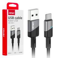 03924 AMIO - Kabel do ładowania USB-A - USB-C 3A 200cm FullLINK AMIO-0392