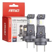 04115 AMIO - Żarówki samochodowe LED seria HYBRID H7 H18 6000K Canbus 60W