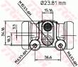 BWK156 TRW - CYLINDEREK HAM. FORD,NISSAN MAVERICK (UDS, UNS),SERENA (C23M