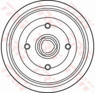DB4161 TRW - BĘBEN HAM. AUDI 80 (89, 89Q, 8A, B3),90 (89, 89Q, 8A, B3)
