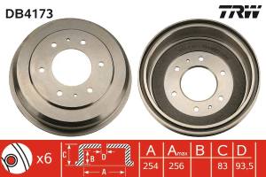 DB4173 TRW - BĘBEN HAM. MITSUBISHI L 200 (K__T),L 300 BOX (L03_P),L 300 B