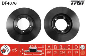 DF4076 TRW - TARCZA HAM. ZASTĄPIONE PRZEZ: DF4102 TRW