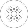 DF4464S TRW - TARCZA HAM. AUDI P. A1/A3/Q2/Q3/TT 03-