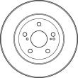 DF4828S TRW - TARCZA HAM. TOYOTA P. RAV4 06-/12-/AURIS HYBRID 10-/CAMRY 06
