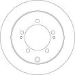DF4845 TRW - TARCZA HAM. MITSUBISHI T. OUTLANDER/LANCER 03-