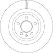 DF4860S TRW - TARCZA HAM. AUDI T. A4/A5/Q5 2,0-4,2 QUATTRO 07-17