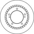 DF6023 TRW - TARCZA HAM. SUZUKI P. GRAND VITARA 1,6-2,0 4X4 98-05