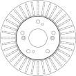 DF7195 TRW - TARCZA HAM. HONDA P. CIVIC 1,3-1,8 01- 