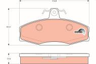 GDB1280 TRW - KLOCKI HAM. VW P. CADDY 1,6/1,9 D 96-00