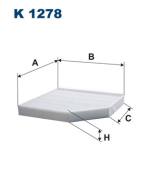 K1278 FILTR - FILTR KABINOWY AUDI A4 (B8/8K), A5 (8T), Q5 (8R)