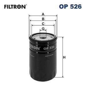 OP526 FILTR - FILTR OLEJU 1.6-2.0 OP526 ABG, AGRIA, ATLAS, ATLAS COPCO, BE