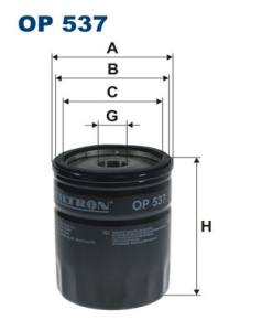 OP537 FILTR - FILTR OLEJU=OP546 ALFA ROMEO 145, 146, 147, 155, 156, 164, 1