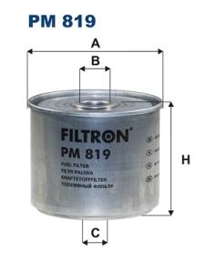 PM819 FILTR - FILTR PALIWA - DIESEL ALFA ROMEO, ARO, AUDI, AVIA, CITRO?N,