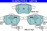 13.0470-7110.2 ATE - KLOCKI HAM. VW P. PASSAT 1,6-2,8 96-05 CERAMIC