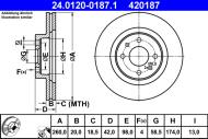 24.0120-0187.1 ATE - TARCZA HAM. LADA P. 110/111/112/KALINA 1,3-2,0 96-18
