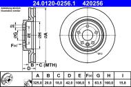 24.0120-0256.1 ATE - TARCZA HAM. LAND ROVER T. DISCOVERY/RANGE ROVER 1,5-3,0 4X4