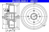 24.0220-3020.2 ATE - BĘBEN HAM. FORD FOCUS 98-04 