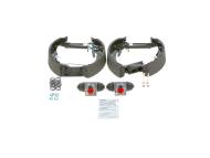 0204114630 BOSCH - ZESTAW SZCZĘK HAM. OPEL CORSA/TIGRA 00-09 KPL. Z CYLINDERKAM