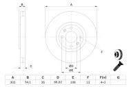 0986479288 BOSCH - TARCZA HAM. CITROEN P. C4 