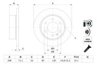 0986479295 BOSCH - TARCZA HAM. DB T. SPRINTER 06- 