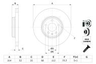 0986479467 BOSCH - TARCZA HAM. AUDI P. A4/A5 1,4-3,2 07-
