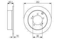 0986479603 BOSCH - TARCZA HAM. MITSUBISHI T. OUTLANDER/LANCER 03-