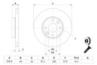 0986479B73 BOSCH - TARCZA HAM. RENAULT P. CLIO 05-/THALIA/MODUS/MICRA 03- POWLE