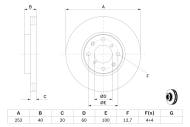 0986479B98 BOSCH - TARCZA HAM. SUZUKI P. SWIFT 05- POWLEKANE