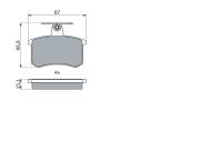 0986494059 BOSCH - KLOCKI HAM. VW T. A80/100/A4/A