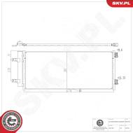 86SKV226 SKV - Chłodnica klimatyzacji 86SKV226 OPEL Astra K  39011385  z os