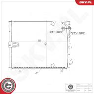 86SKV469 SKV - Chłodnica klimatyzacji 86SKV469 BMW 5 7 64538391316 bez os