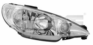 20-6156-05-2 TYC - REFLEKTOR LEWY H7+H7 SZARA RAMKA