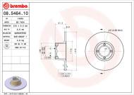 08.5464.10 BREMBO - TARCZA HAM. PRZEDNIA ROVER MINI 74-97 