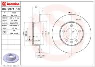 08.9371.10 BREMBO - TARCZA HAM. TYLNA RENAULT MASTER 00-10 TYŁ