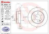 08.9509.11 BREMBO - TARCZA HAM. TYLNA UV VW CRAFTER  06- TYŁ