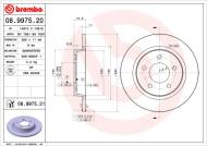 08.9975.21 BREMBO - TARCZA HAM. TYLNA UV REAR  MAZDA 