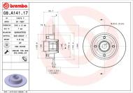 08.A141.17 BREMBO - TARCZA HAM. TYLNA Z ŁOŻYSKIEM ŁOŻYSKO(ZEST. 1 SZT) RENAULT T