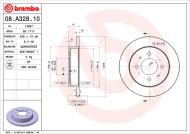 08.A328.10 BREMBO - TARCZA HAM. TYLNA MITSUBISHI CARISMA 95-99 TYŁ