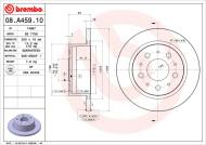 08.A459.10 BREMBO - TARCZA HAM. TYLNA CITROEN JUMPER 06- TYŁ