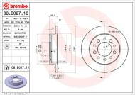 08.B027.11 BREMBO - TARCZA HAM. TYLNA UV REAR  HYUNDAI 