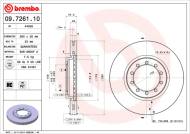 09.7261.10 BREMBO - TARCZA HAM. PRZEDNIA RENAULT MASCOTT 99-04 WEN