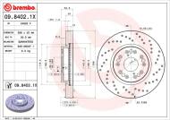 09.8402.1X BREMBO - TARCZA HAM. PRZEDNIA XTRA FRONT  HONGQI/LEXUS