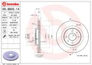 09.8903.14 BREMBO - TARCZA HAM. PRZEDNIA LADA 110, 111 96- 