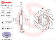 09.9078.1X BREMBO - TARCZA HAM. PRZEDNIA/TYLNA XTRA FRONT/REAR DACIA/LADA/NISSA