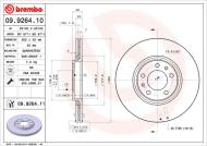 09.9264.11 BREMBO - TARCZA HAM. TYLNA UV REAR  CITRO╦N 