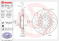 09.9772.1X BREMBO - TARCZA HAM. PRZEDNIA XTRA FRONT AUDI/AUDI (FAW)/CUPRA/SEAT/