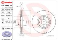09.9935.11 BREMBO - TARCZA HAM. PRZEDNIA UV PEUGEOT 307 03- 2,0HDI