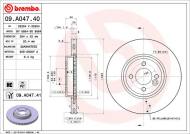 09.A047.41 BREMBO - TARCZA HAM. PRZEDNIA UV MINI WORKS 03-08 PRZÓD